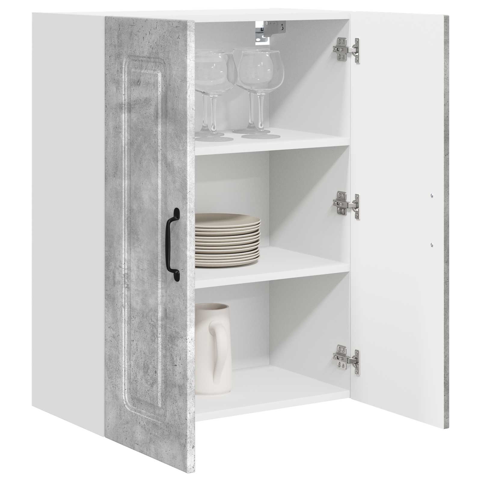 vidaXL Dishwasher Panel Kalmar Concrete Grey 60 x 31 x 80 cm 3