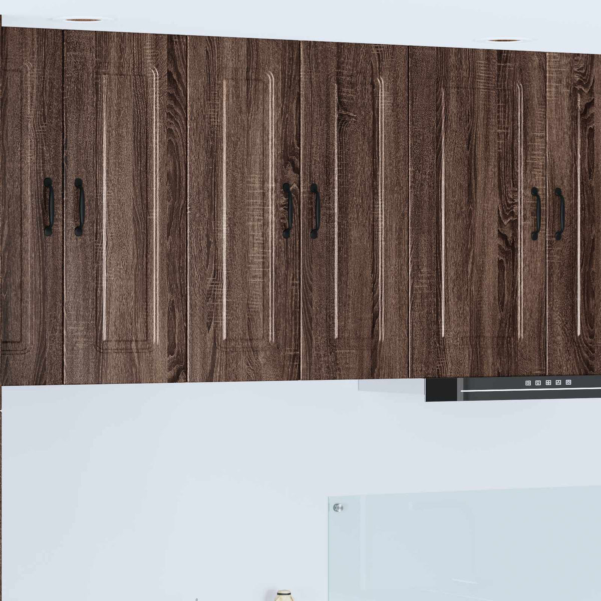 vidaXL Kitchen Wall Cabinet "Kalmar" Engineered Wood Brown Oak