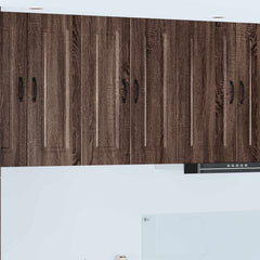 vidaXL Kitchen Wall Cabinet "Kalmar" Engineered Wood Brown Oak