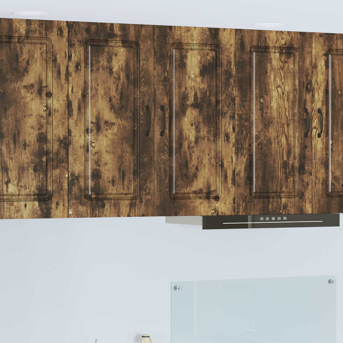 vidaXL Kitchen Wall Cabinet "Kalmar" Engineered Wood Smoked Oak