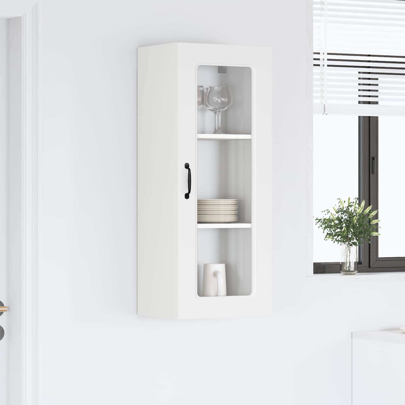 vidaXL Dishwasher Panel Kalmar White 40 x 31 x 100 cm Engineered Wood 4
