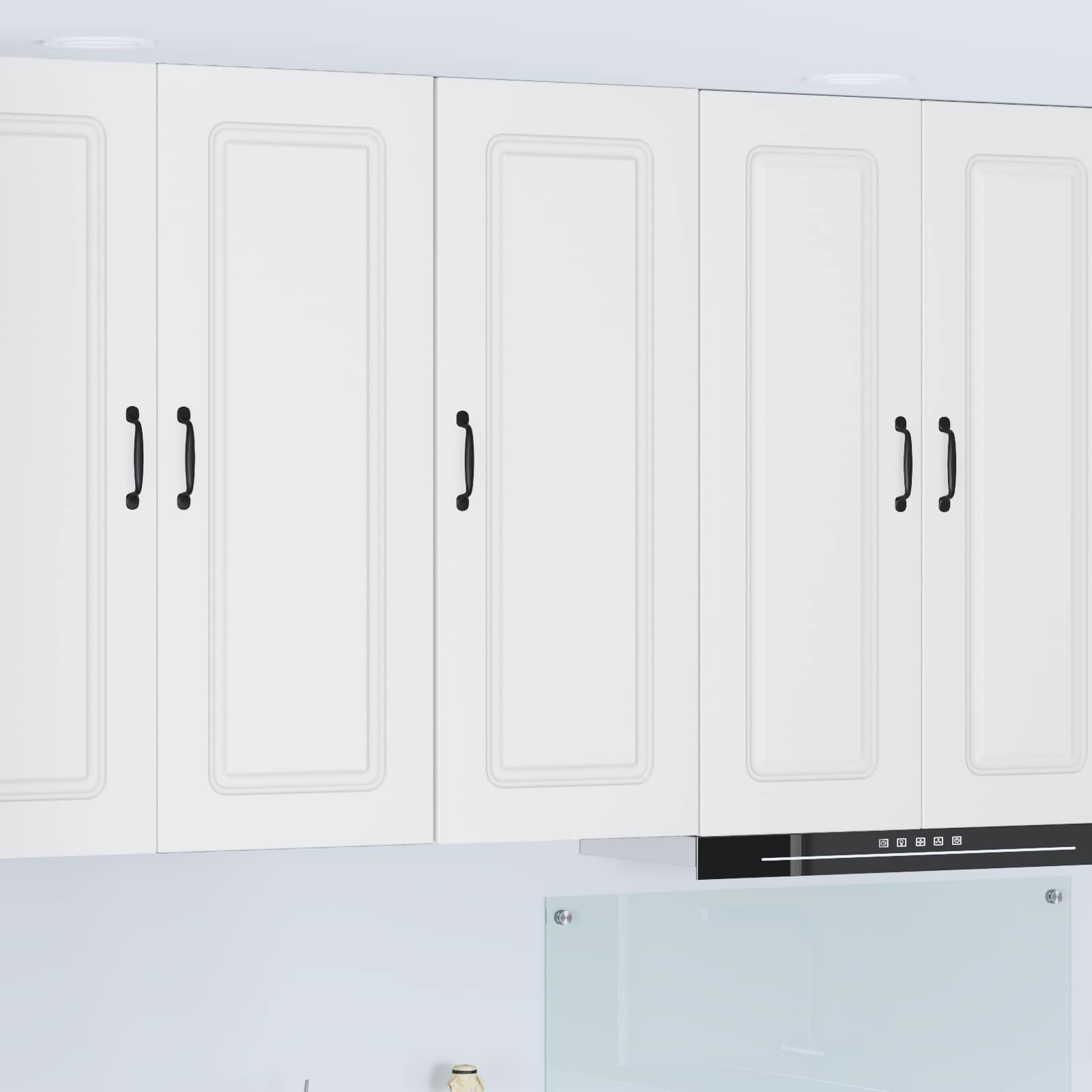 vidaXL Dishwasher Panel Kalmar White 40 x 31 x 100 cm Engineered Wood 1