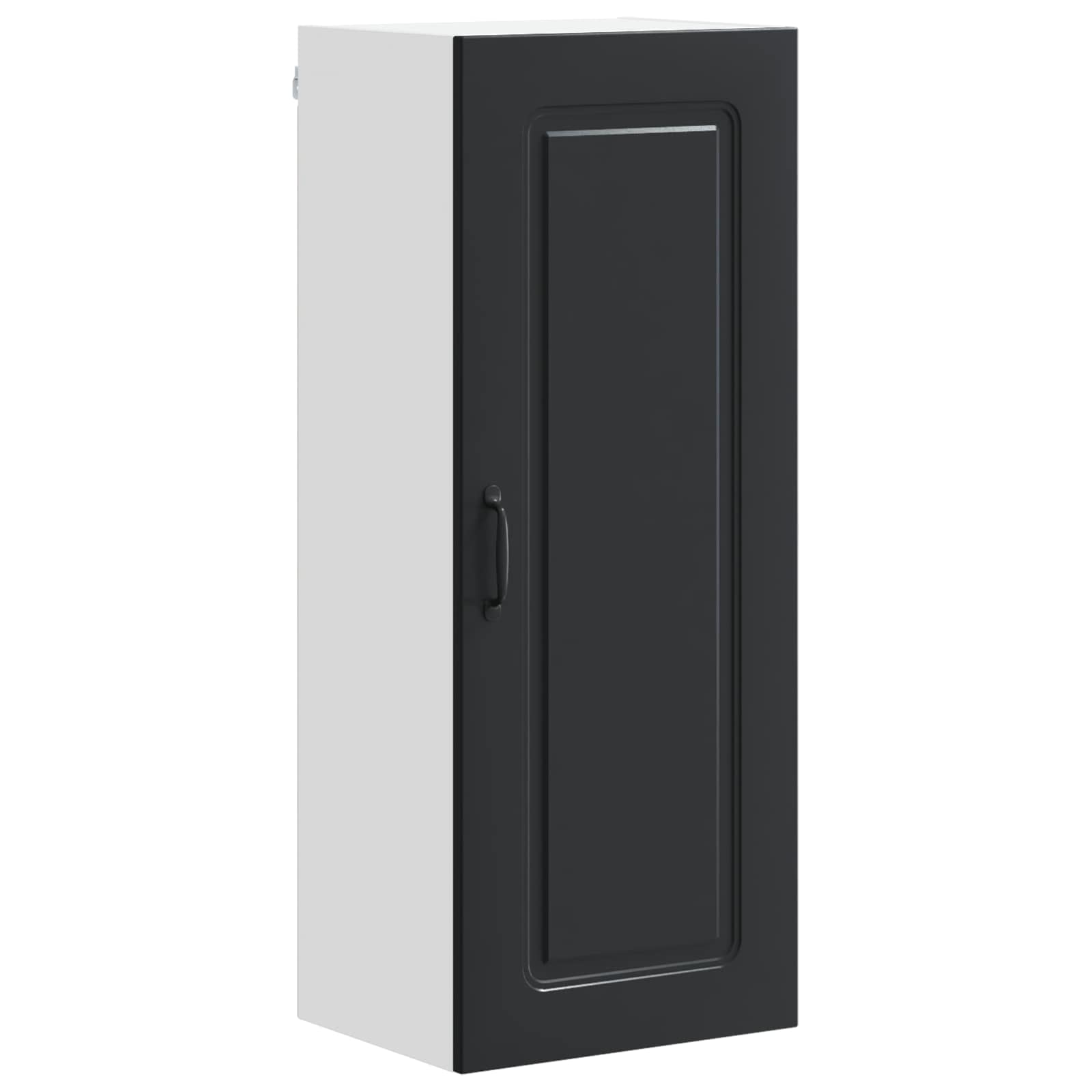 vidaXL Dishwasher Panel Kalmar Black 40 x 31 x 100 cm Engineered Wood 2