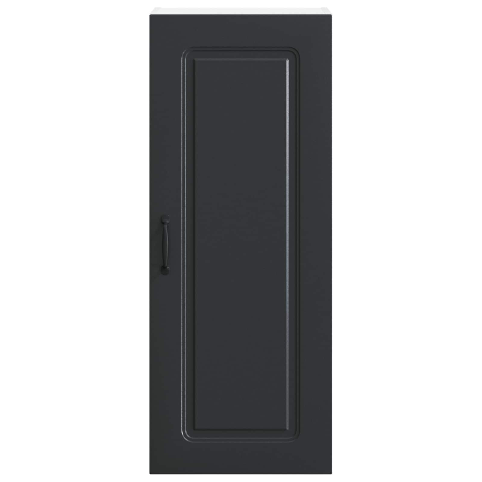 vidaXL Dishwasher Panel Kalmar Black 40 x 31 x 100 cm Engineered Wood 6