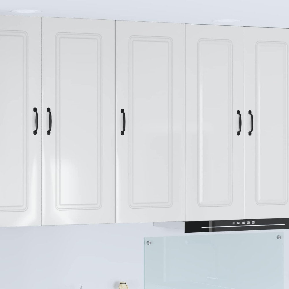 Dishwasher Panel with 2 Doors KALMAR High Gloss White 1x wall cabinet (1 door) 40 cm wide 100 cm high