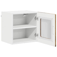 vidaXL Wall Glass Cabinet LUCCA 2 pcs Old Wood Engineered Wood 6