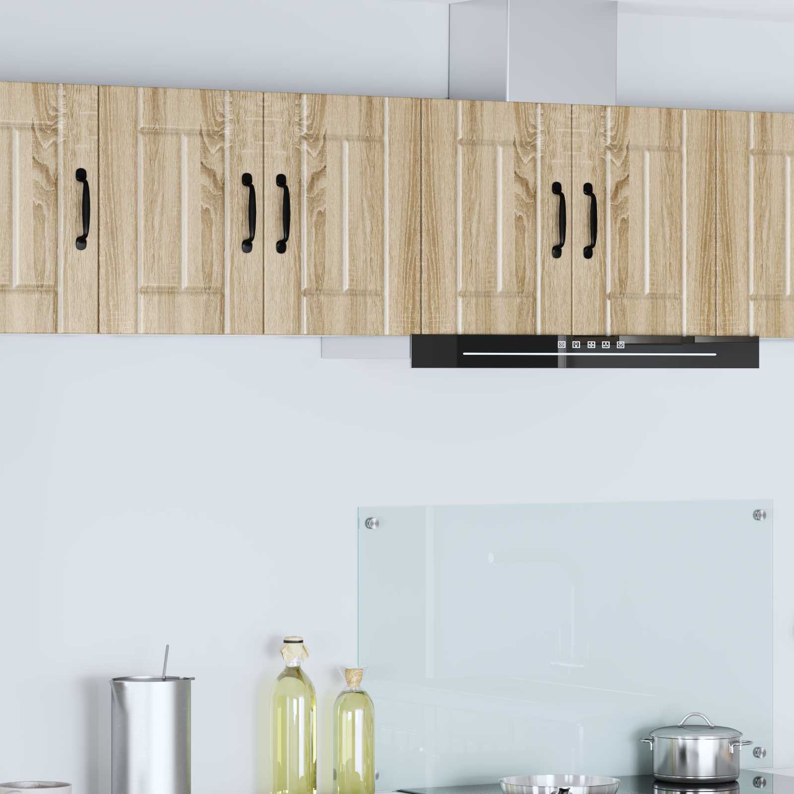 vidaXL Wall Cabinet LUCCA 2 pcs Sonoma Oak Engineered Wood 1