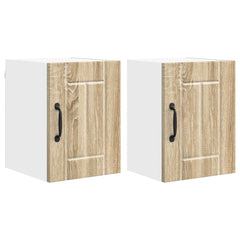 vidaXL Wall Cabinet LUCCA 2 pcs Sonoma Oak Engineered Wood 2