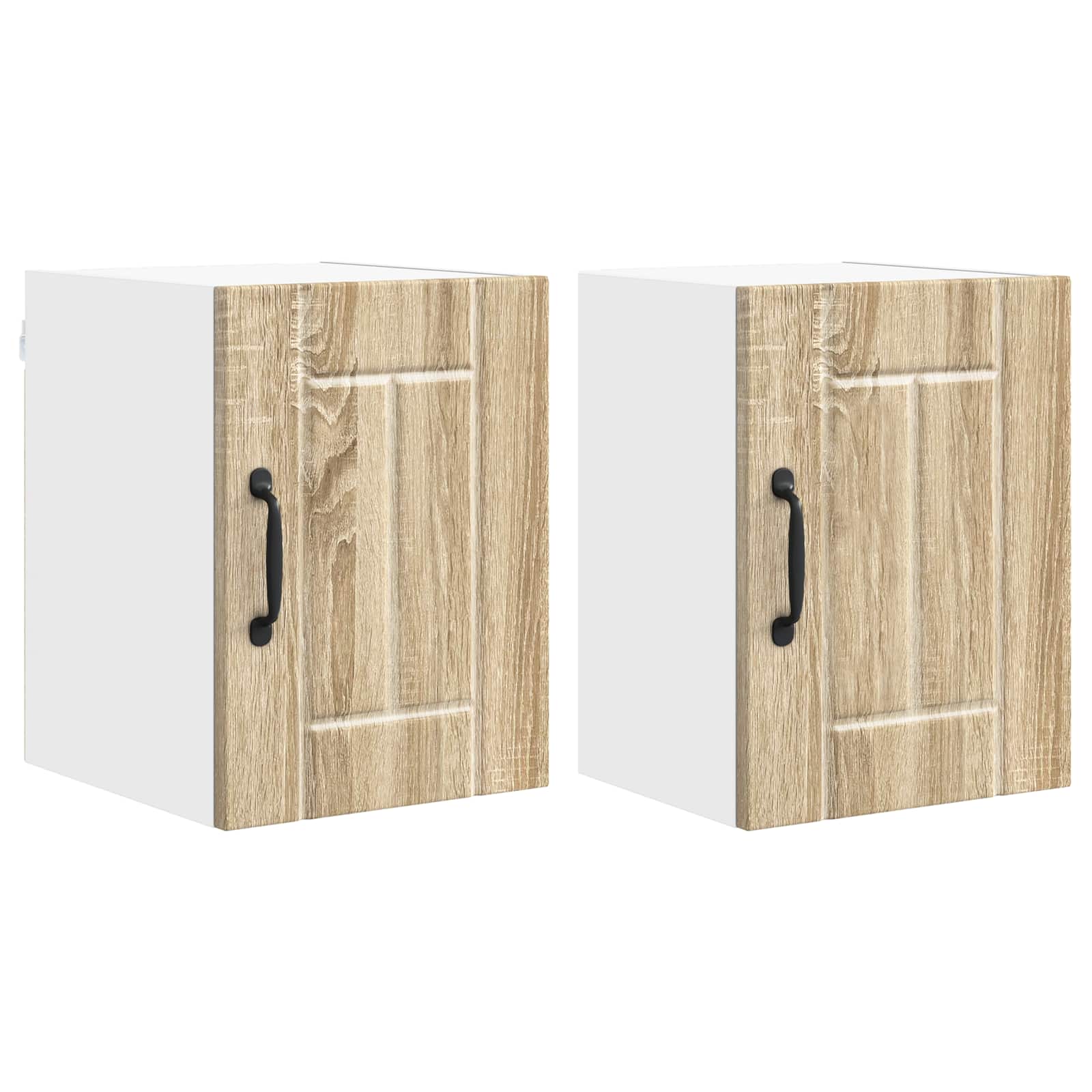 vidaXL Wall Cabinet LUCCA 2 pcs Sonoma Oak Engineered Wood 2