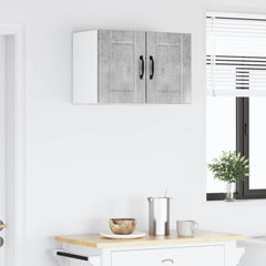 vidaXL Wall Cabinet LUCCA 2 pcs Concrete Grey Engineered Wood 4
