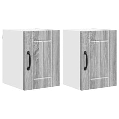vidaXL Wall Cabinet LUCCA 2 pcs Grey Sonoma Engineered Wood 2
