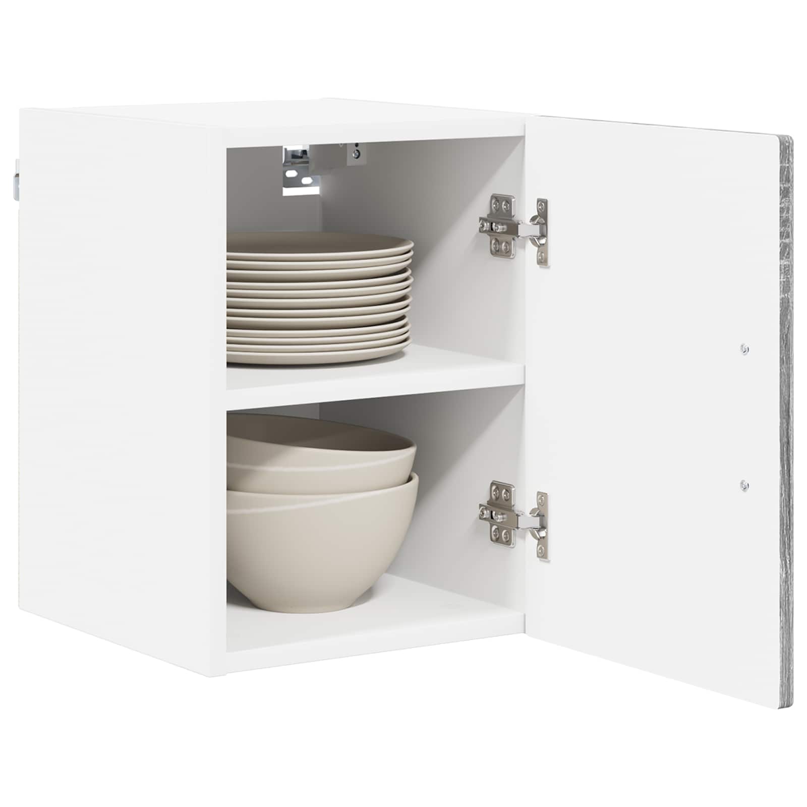 vidaXL Wall Cabinet LUCCA 2 pcs Grey Sonoma Engineered Wood 3
