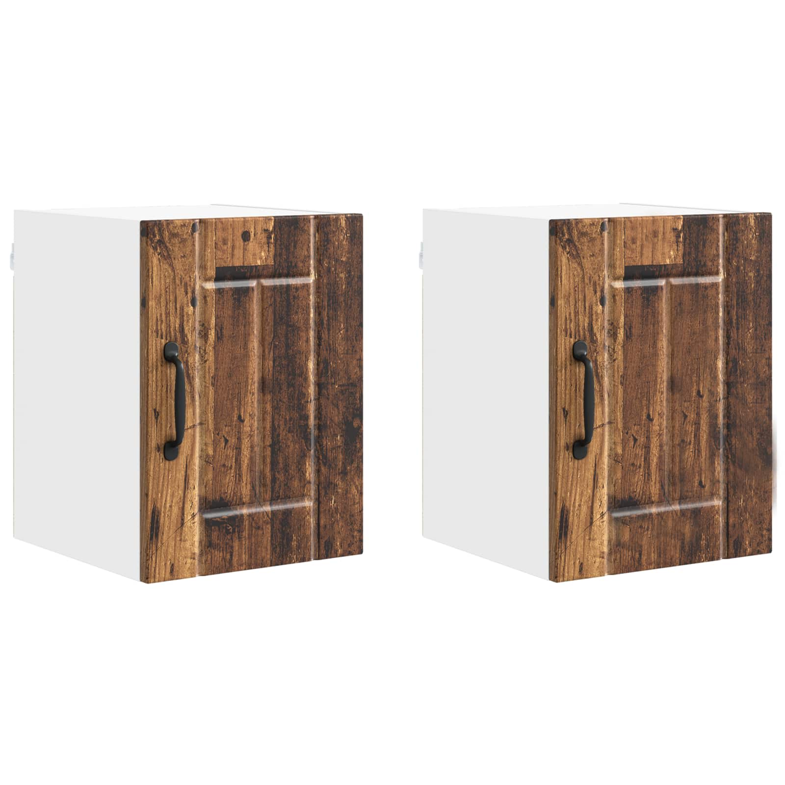 vidaXL Wall Cabinet LUCCA 2 pcs Old Wood Engineered Wood 2