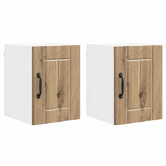 vidaXL Wall Cabinet LUCCA 2 pcs Artisan Oak Engineered Wood 2