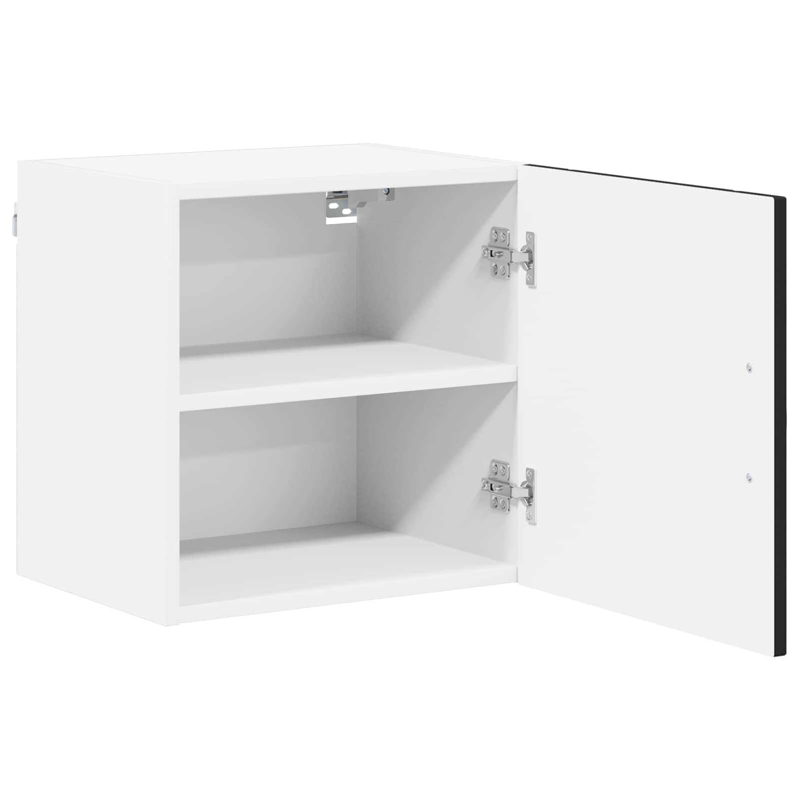 vidaXL Wall Cabinet LUCCA 2 pcs Black Engineered Wood 6