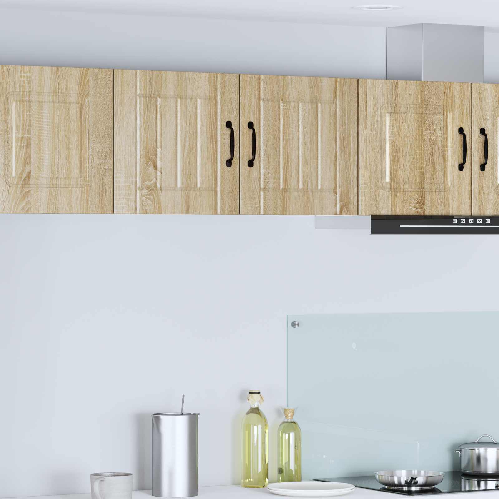 vidaXL Wall Cabinet LUCCA 2 pcs Sonoma Oak Engineered Wood 1