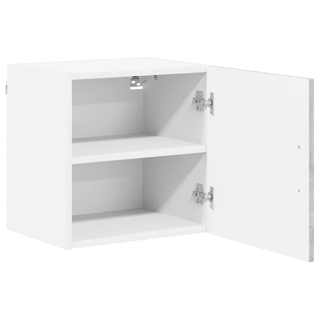 vidaXL Wall Cabinet LUCCA 2 pcs Concrete Grey Engineered Wood 6