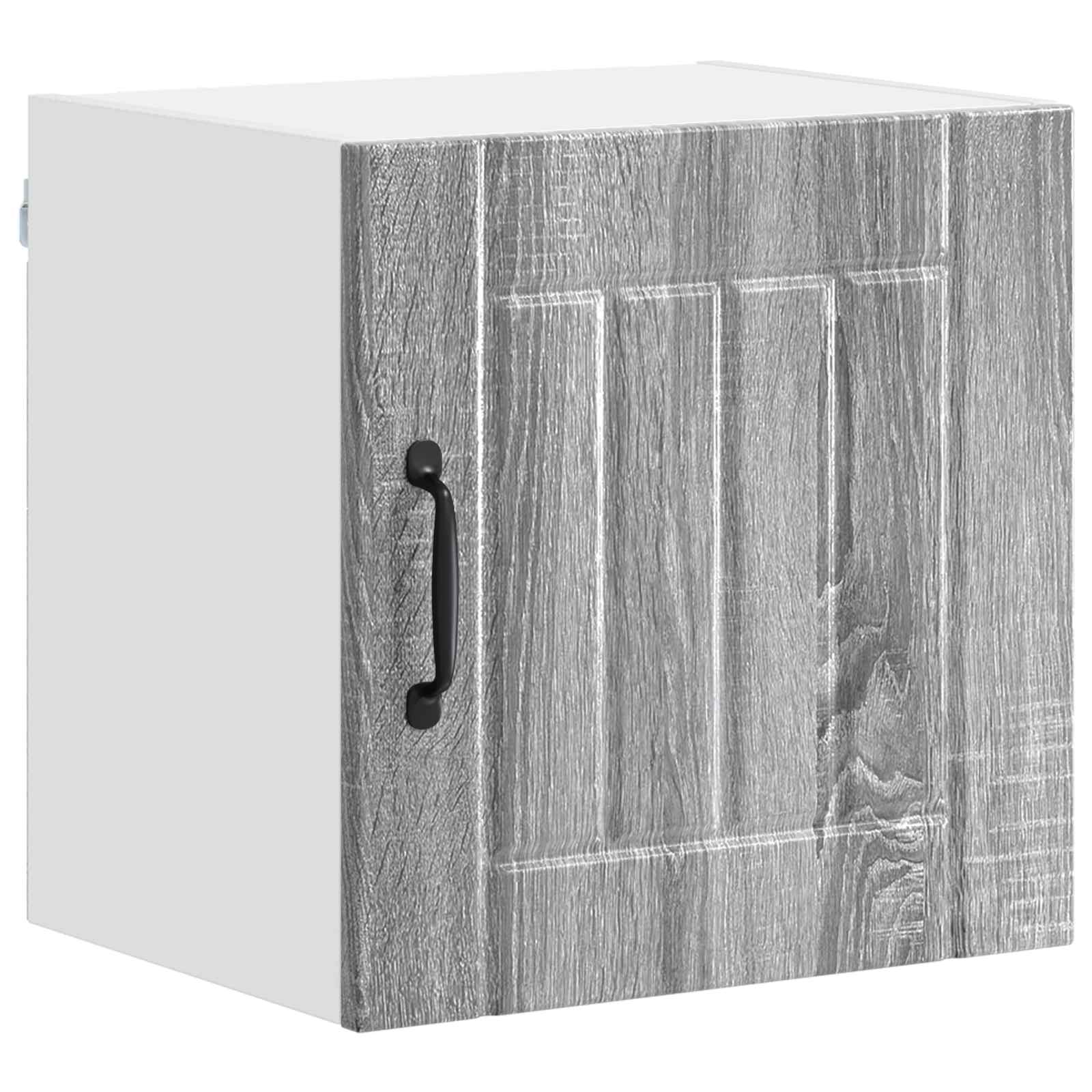 vidaXL Wall Cabinet LUCCA 2 pcs Grey Sonoma Engineered Wood 5
