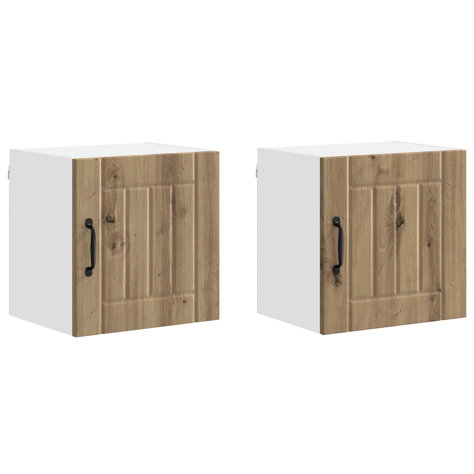 vidaXL Wall Cabinet LUCCA 2 pcs Artisan Oak Engineered Wood 2