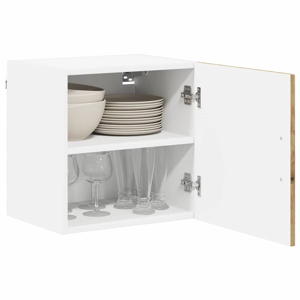 vidaXL Wall Cabinet LUCCA 2 pcs Artisan Oak Engineered Wood 3