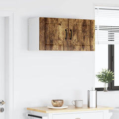 vidaXL Wall Cabinet LUCCA Smoked Oak 80 x 31 x 40 cm Engineered Wood 4