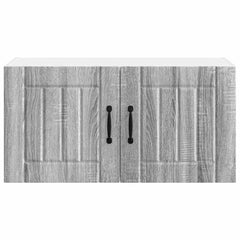 vidaXL Wall Cabinet LUCCA Grey Sonoma 80 x 31 x 40 cm Engineered Wood 6