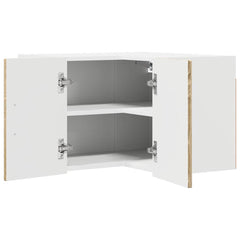 vidaXL Wall Corner Cabinet LUCCA Sonoma Oak 57 x 57 x 40 cm 5