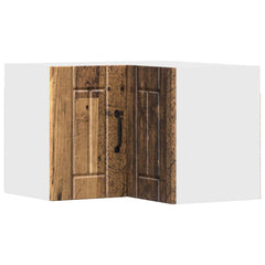 vidaXL Wall Corner Cabinet LUCCA Old Wood 57 x 57 x 40 cm 2