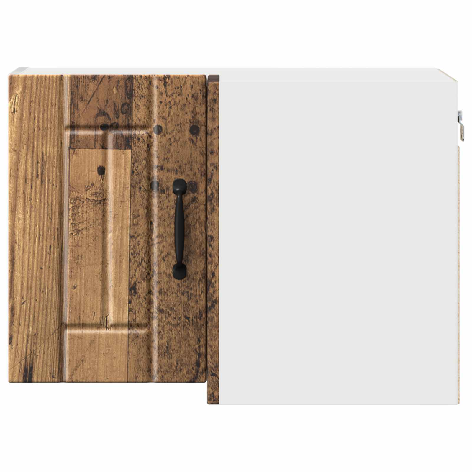 vidaXL Wall Corner Cabinet LUCCA Old Wood 57 x 57 x 40 cm 6