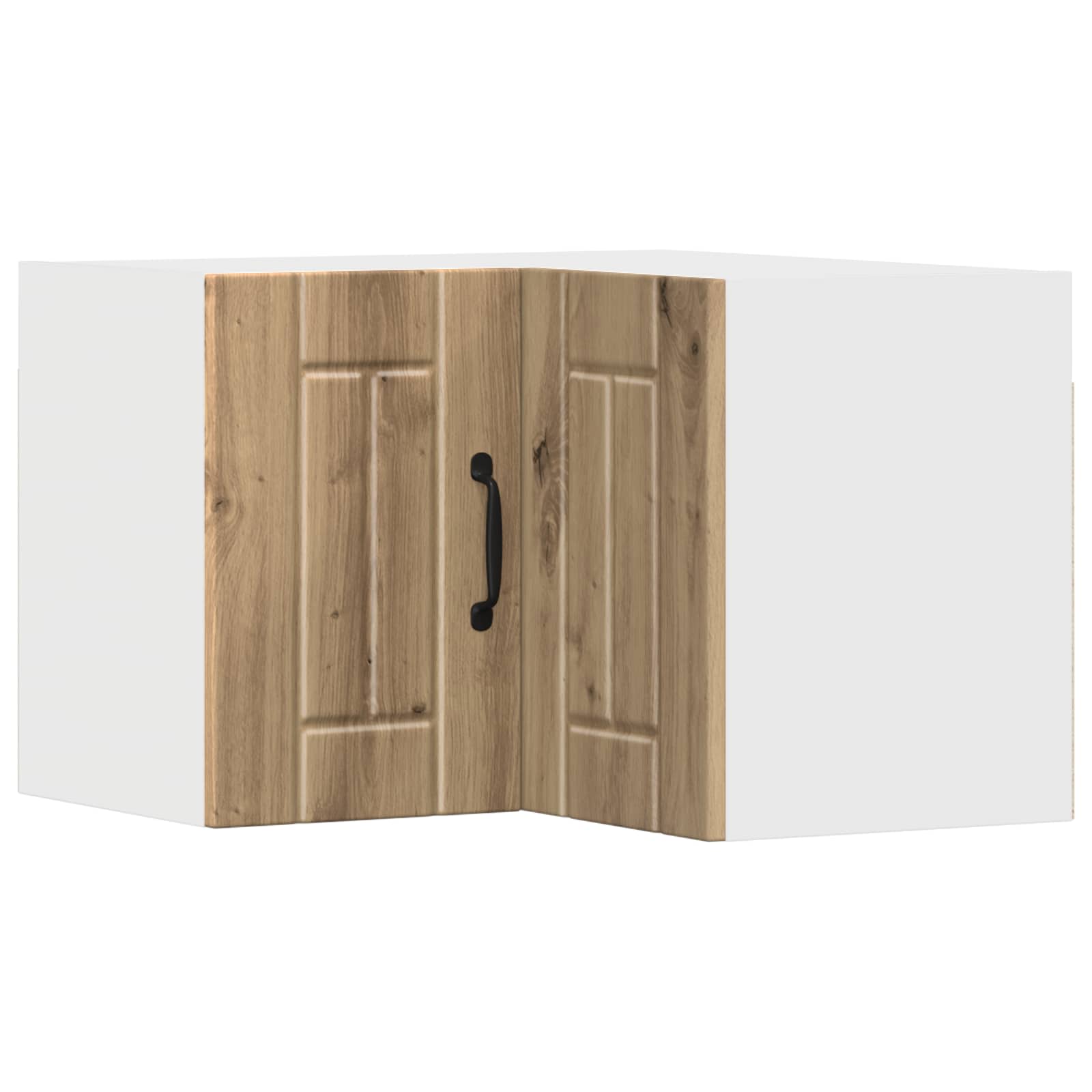 vidaXL Wall Corner Cabinet LUCCA Artisan Oak 57 x 57 x 40 cm 2