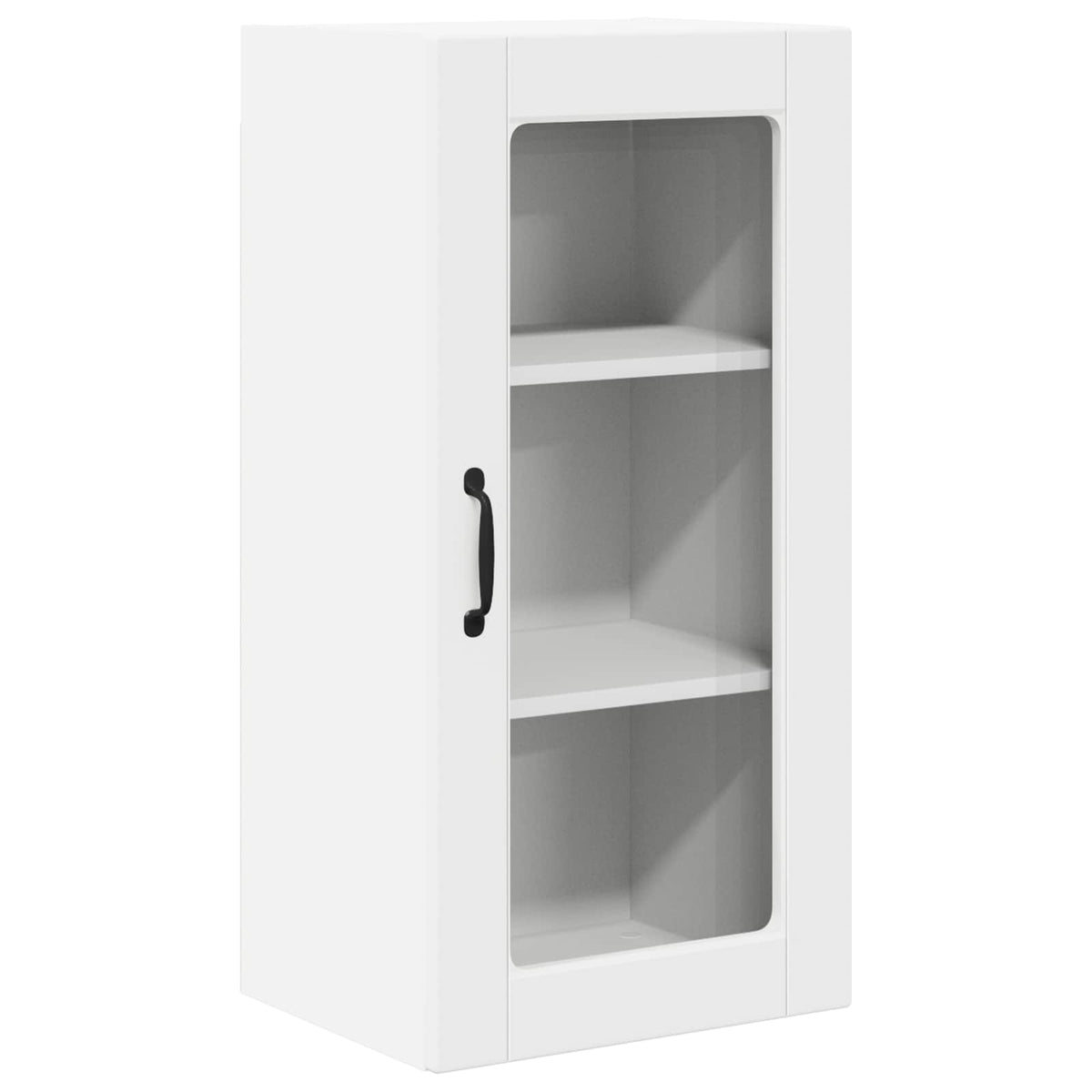 Wall Glass Cabinet LUCCA 2 pcs 40 x 31 x 80 cm White 2x wall glass cabinet (1 door) 40 cm wide 80 cm high