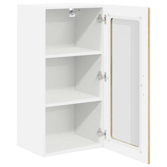 vidaXL Wall Glass Cabinet LUCCA Sonoma Oak 40 x 31 x 80 cm 5