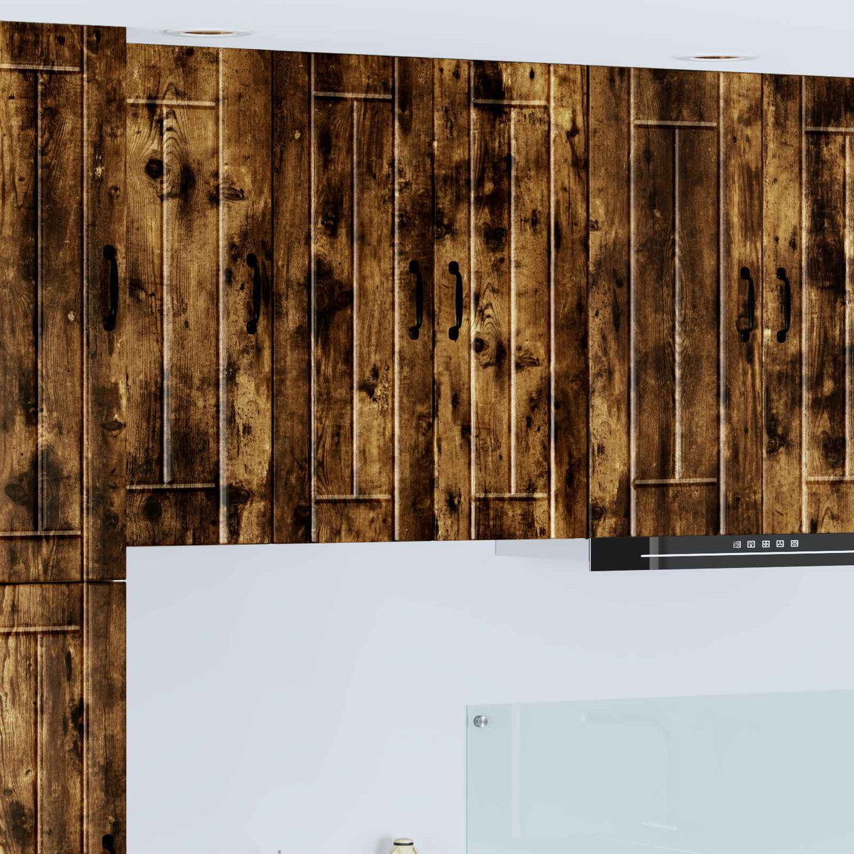 vidaXL Kitchen Base Cabinet "Lucca" Engineered Wood Smoked Oak