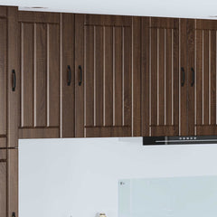 Kitchen Wall Cabinet "Lucca" Engineered Wood Brown Oak 1x wall cabinet (1 door) 50 cm wide 80 cm high