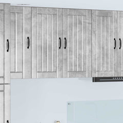 vidaXL Kitchen Wall Cabinet "Lucca" Engineered Wood Concrete Grey