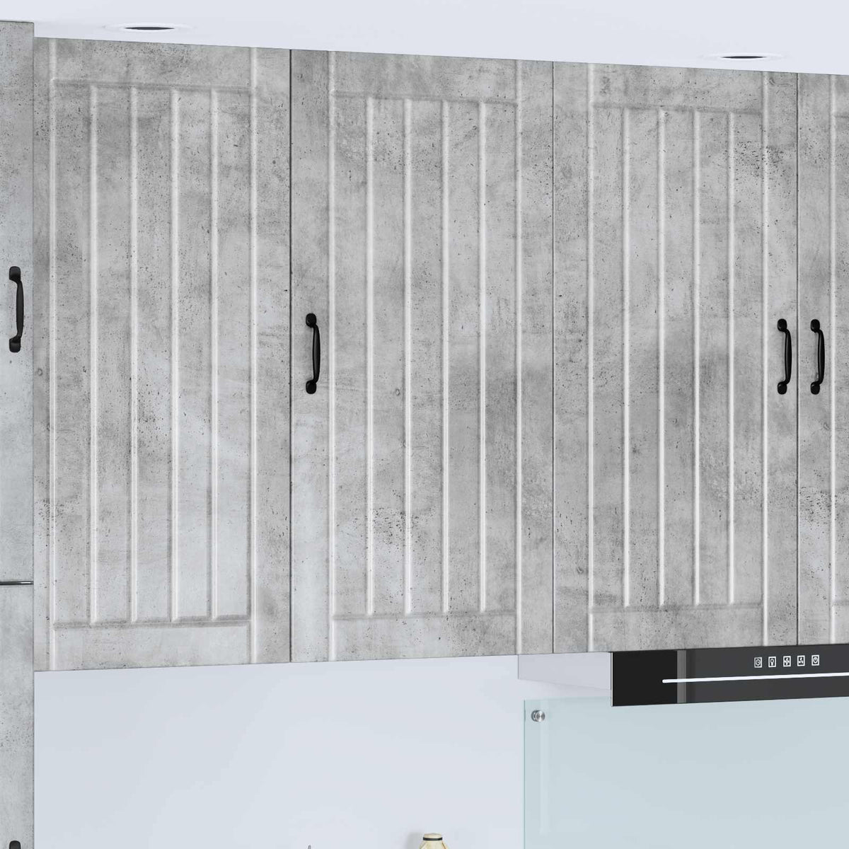 vidaXL Kitchen Wall Cabinet "Lucca" Engineered Wood Concrete Grey