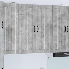 vidaXL Kitchen Wall Cabinet "Lucca" Engineered Wood Concrete Grey