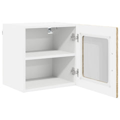 vidaXL Wall Glass Cabinet PORTO Sonoma Oak 40 x 31 x 40 cm 5