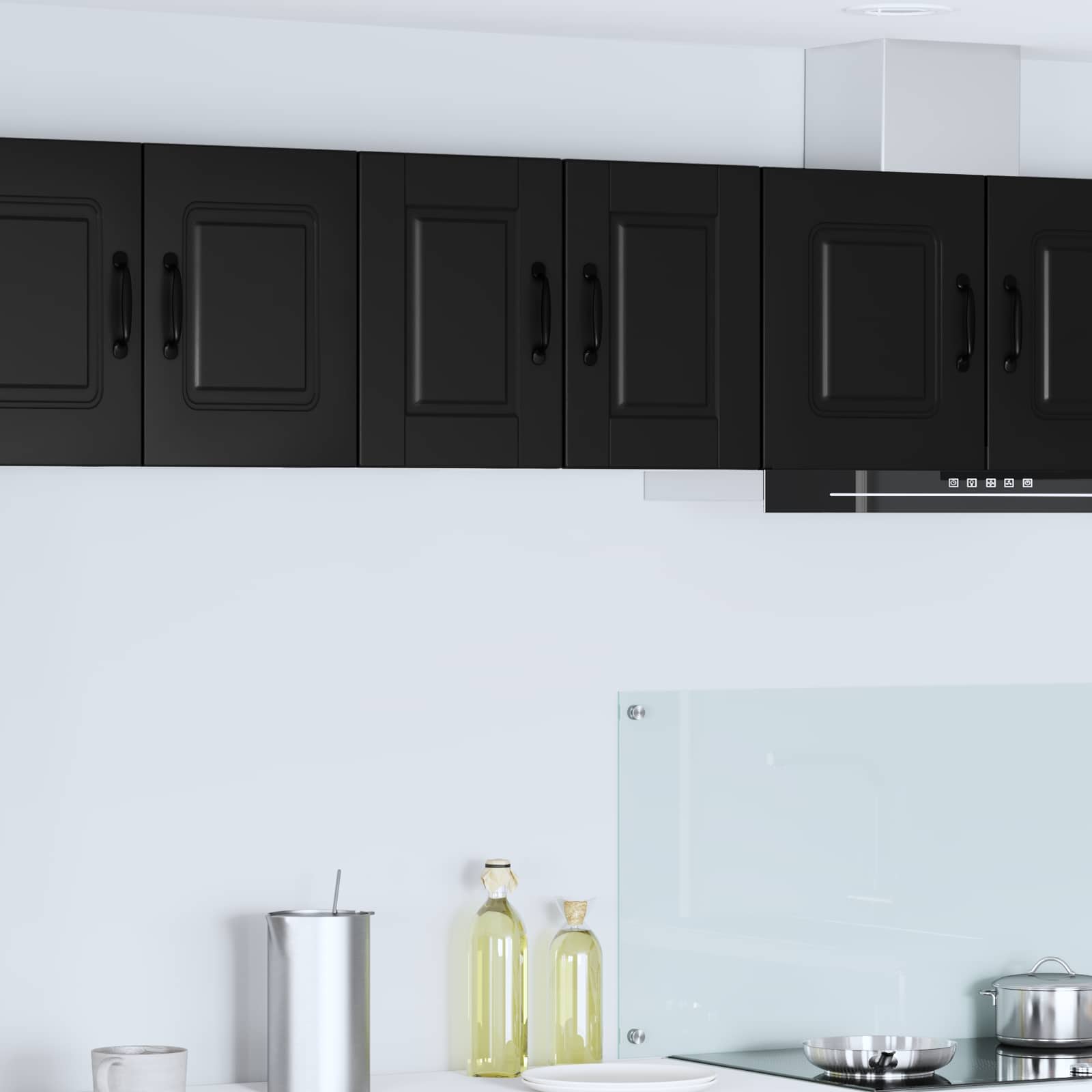 vidaXL Wall Cabinet PORTO Black 30 x 31 x 40 cm Engineered Wood 1