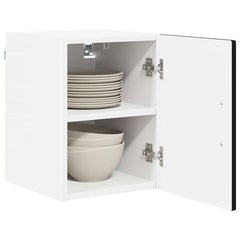 vidaXL Wall Cabinet PORTO 2 pcs Black Engineered Wood 3