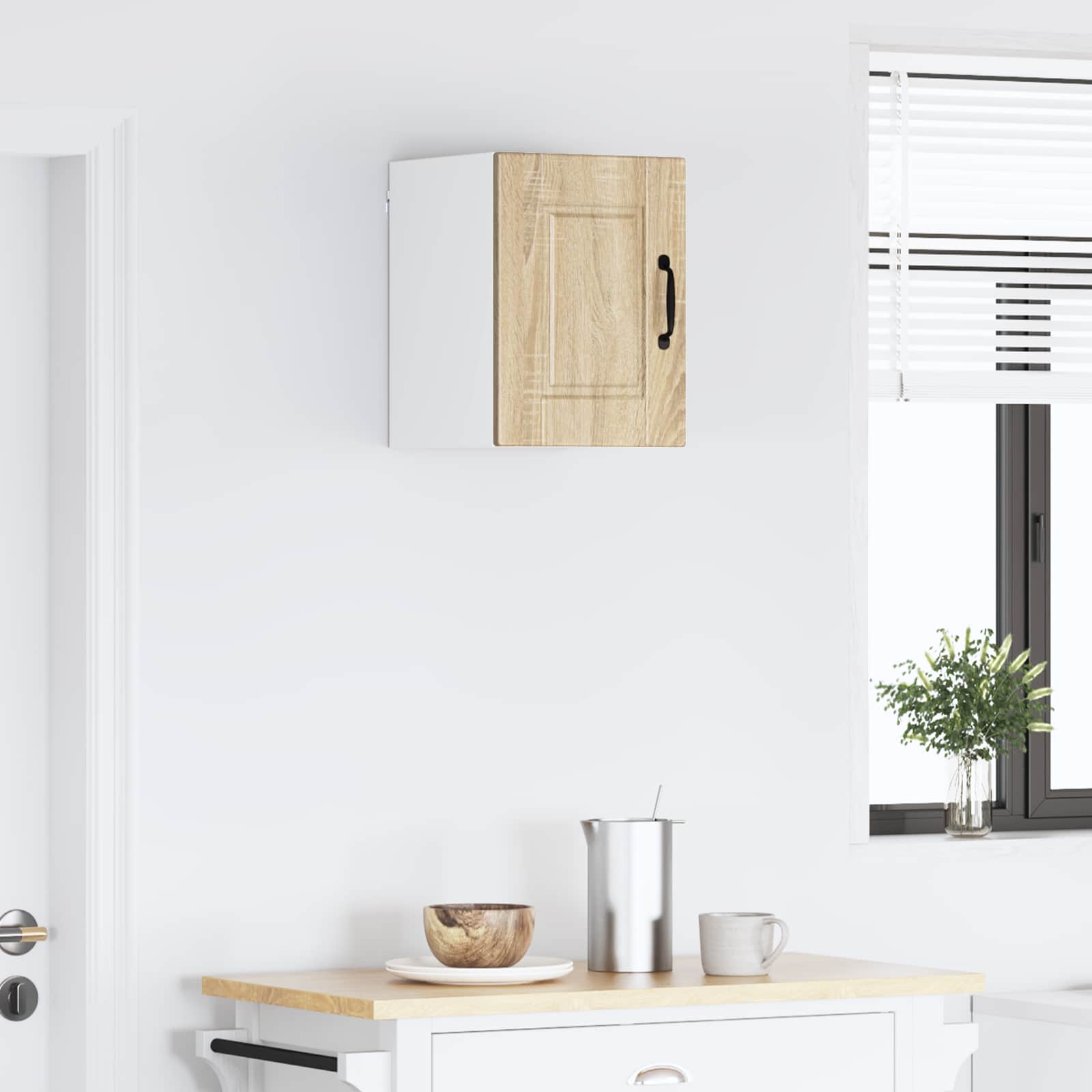 vidaXL Wall Cabinet PORTO Sonoma Oak 30 x 31 x 40 cm Engineered Wood 4