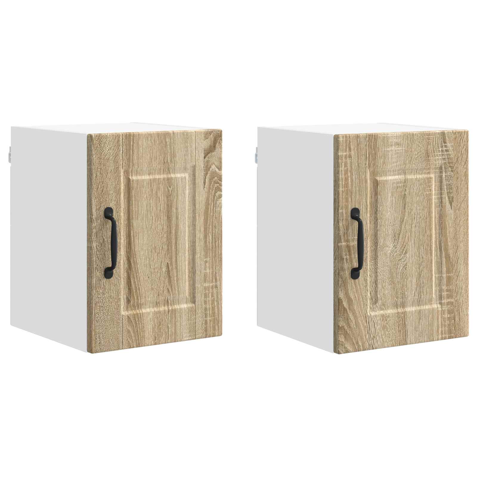 vidaXL Wall Cabinet PORTO 2 pcs Sonoma Oak Engineered Wood 2