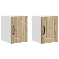 vidaXL Wall Cabinet PORTO 2 pcs Sonoma Oak Engineered Wood 2
