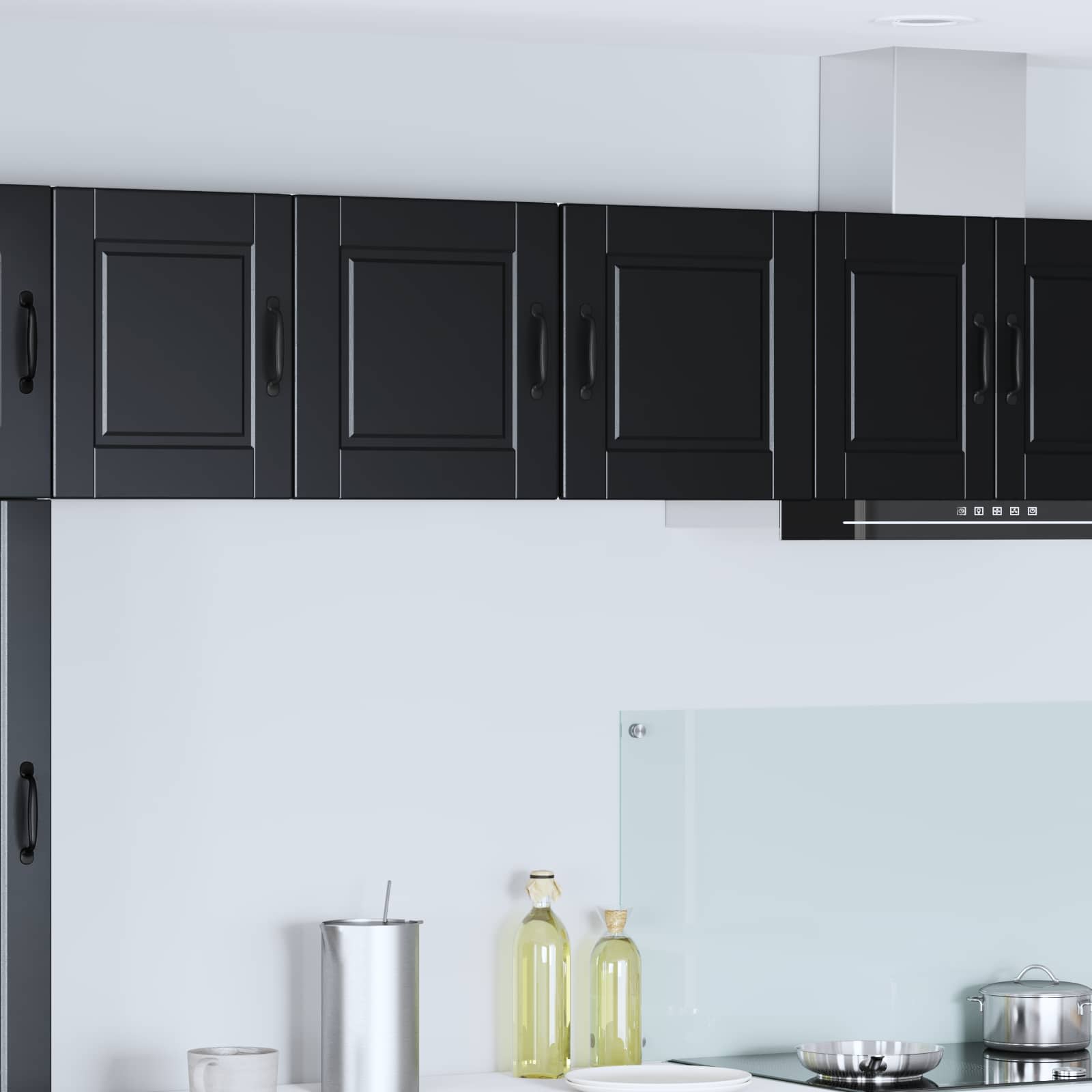 vidaXL Wall Cabinet PORTO Black 40 x 31 x 40 cm Engineered Wood 1