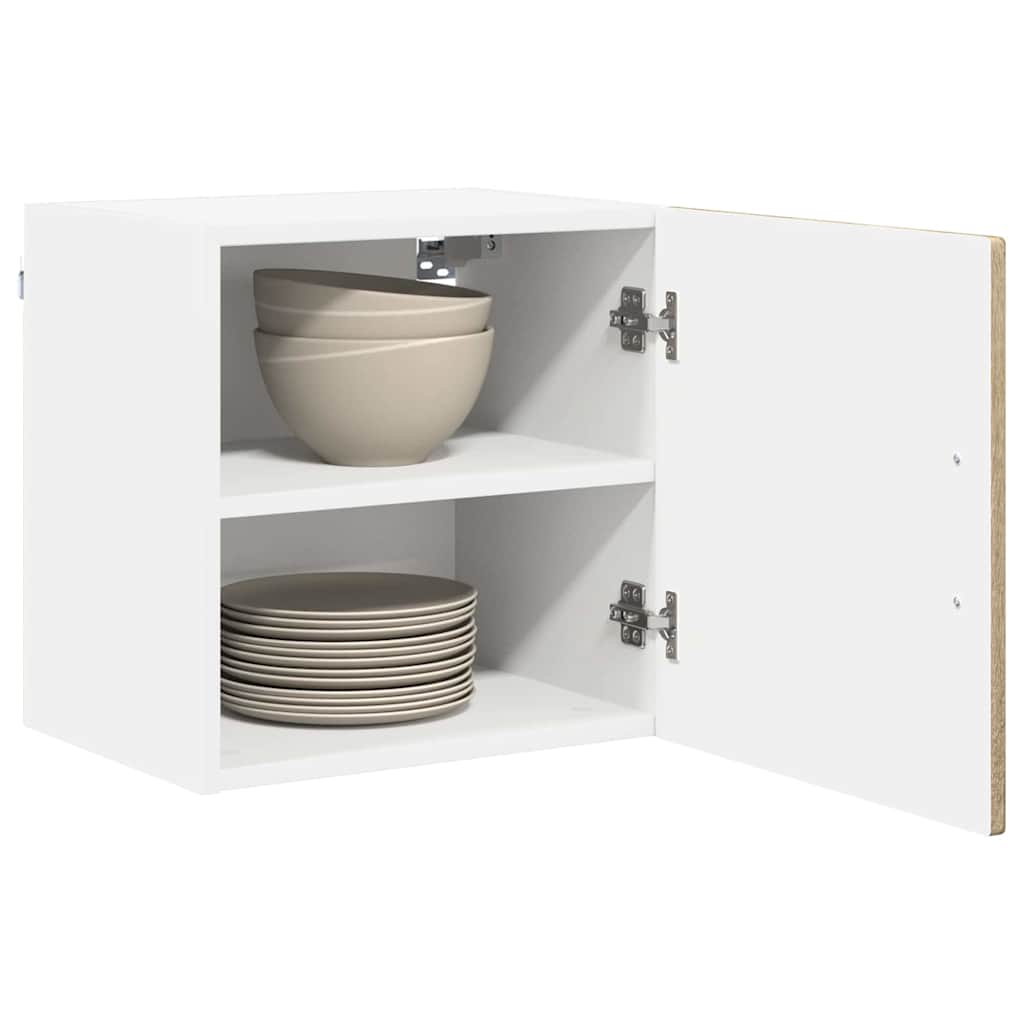 vidaXL Wall Cabinet PORTO Sonoma Oak 40 x 31 x 40 cm Engineered Wood 3
