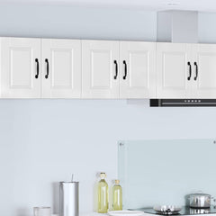 Kitchen Wall Cabinet "Porto" Engineered Wood High Gloss White 1x wall cabinet (2 doors) 60 cm wide 40 cm high