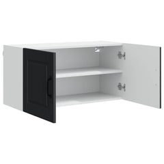 vidaXL Wall Cabinet PORTO Black 80 x 31 x 40 cm Engineered Wood 5