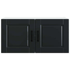 vidaXL Wall Cabinet PORTO Black 80 x 31 x 40 cm Engineered Wood 6