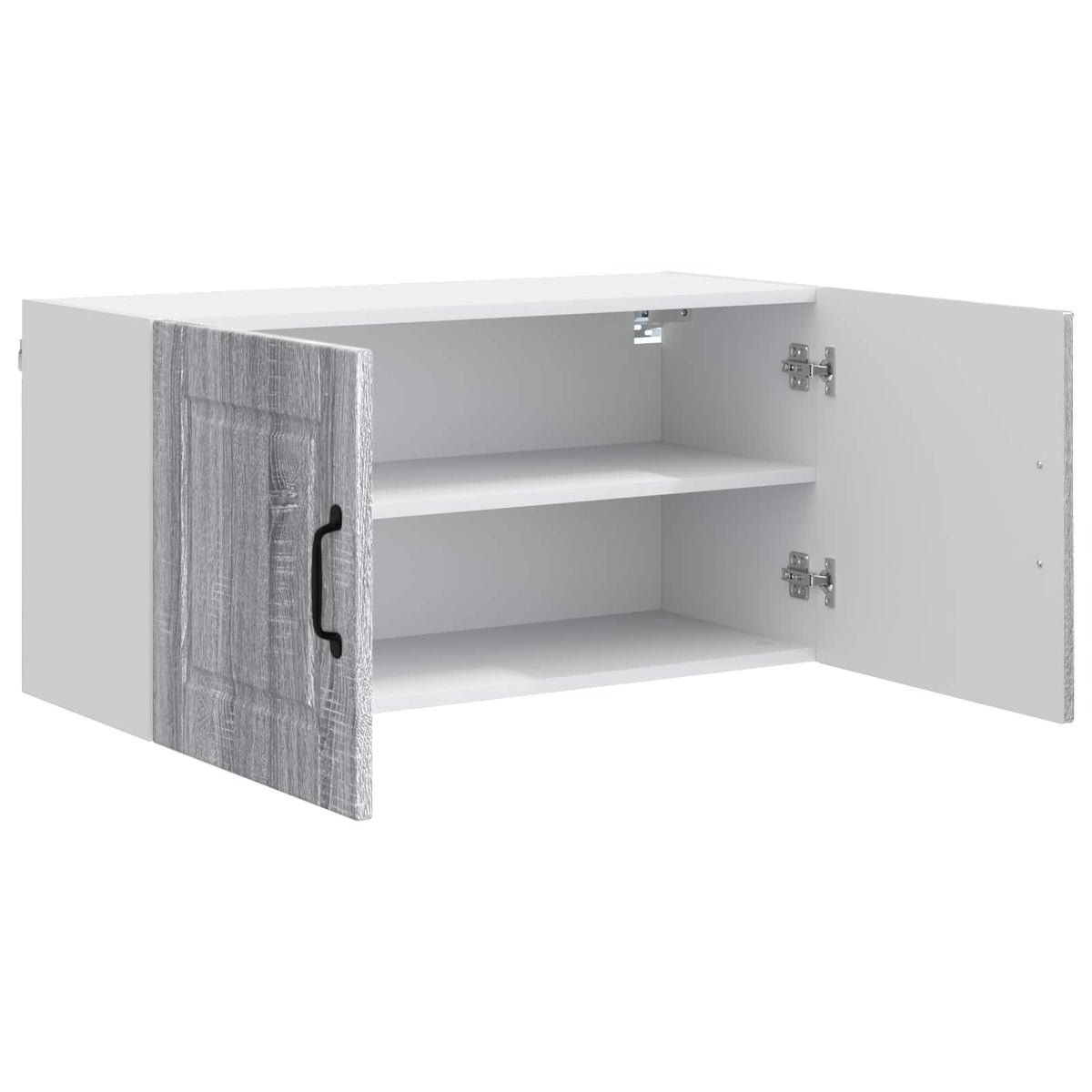 Kitchen Wall Cabinet "Porto" Engineered Wood Grey Sonoma 1x wall cabinet (2 doors) 80 cm wide 40 cm high
