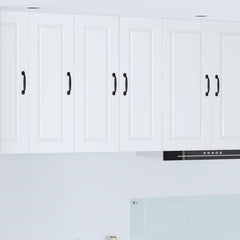 vidaXL Kitchen Wall Cabinet with Glass Door "Porto" White